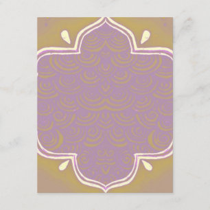 Einladung Mehndi Henna Frame Rosa