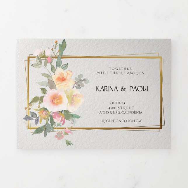 Einladung mit doppelter Schreibschrift (Cover)