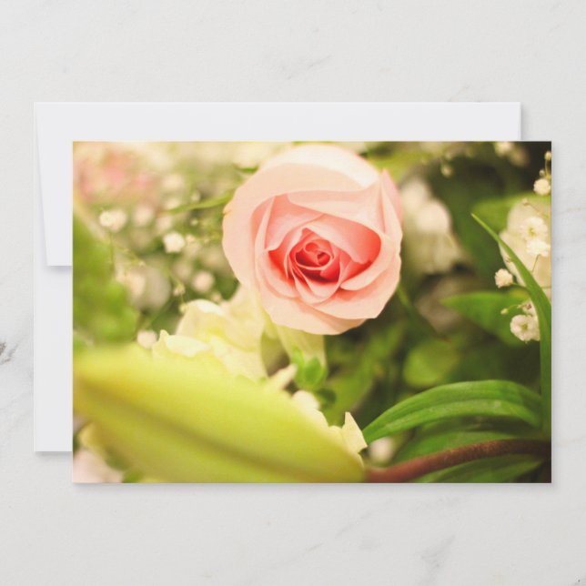 Einladung mit floraler Umschlagseite (Vorderseite)