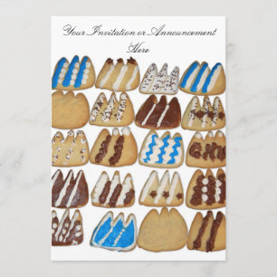 Einladung mit gebackenen Cookies