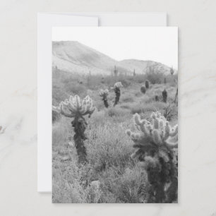 Einladung mit Jumping Cholla Kaktus