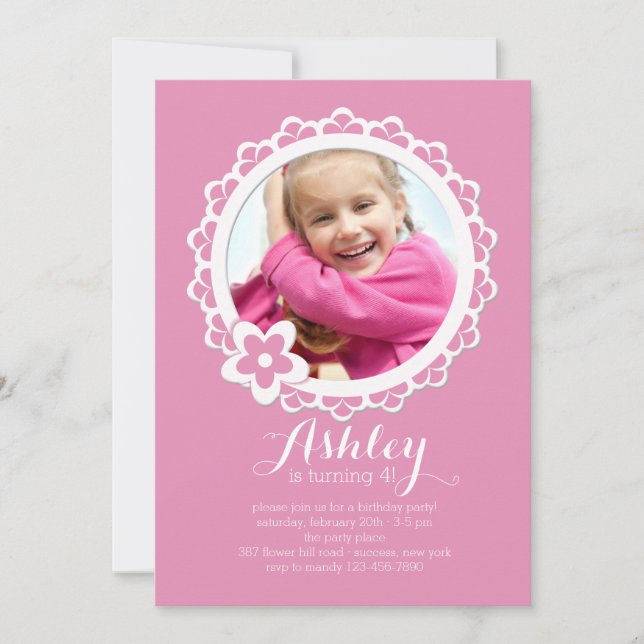 Einladung mit skalierten Rahmen (Vorderseite)