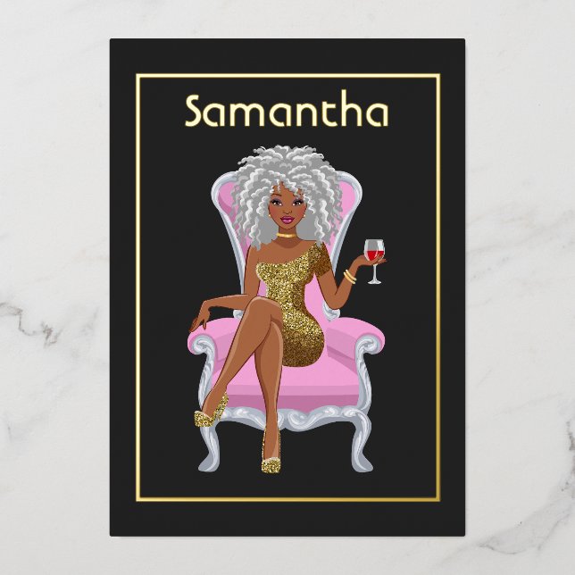 Einladung nach der Geburtstagsparty (Vorderseite)