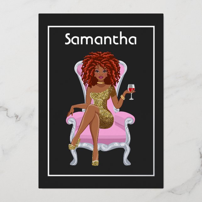 Einladung nach der Geburtstagsparty (Vorderseite)