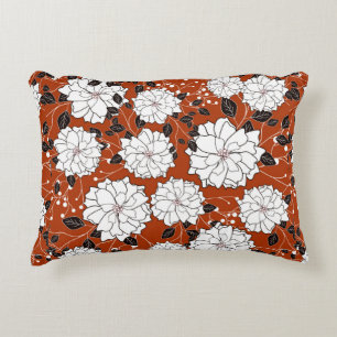 Einladung oder Hochzeitskarte mit abstraktem Blume Dekokissen