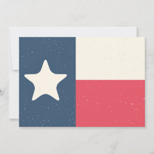 Einladung oder Karte für Texas-Flaggen