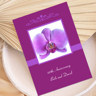 Einladung Orchid zum 60. Hochzeitstag