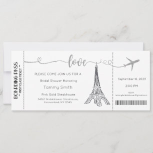 Einladung Paris Bridal Dusche