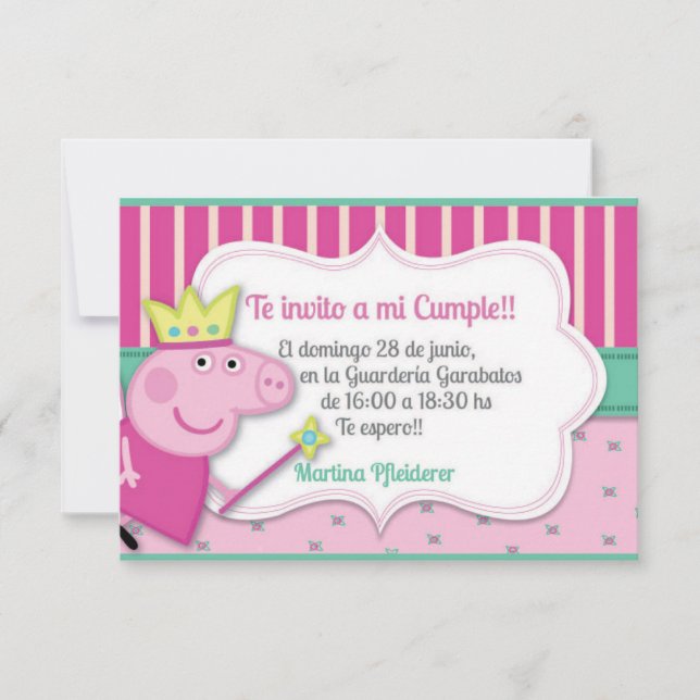 Einladung Pepa (Vorderseite)