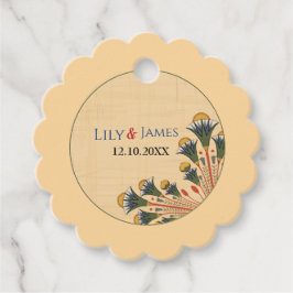 Einladung Pharaonisches Erbe auf Papyrus Hochzeit Geschenkanhänger