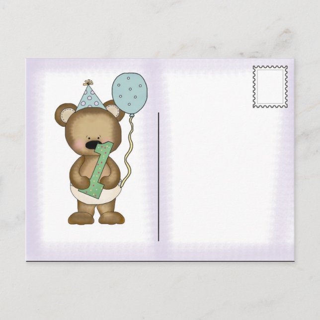 Einladung Postcard Baby's erste Geburtstagsparty (Vorderseite)