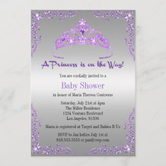 Einladung Prinzessin-Babyparty