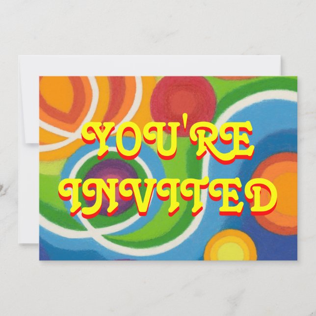 Einladung Psy-cat-delic "You're Invited" (Vorderseite)