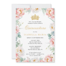 Einladung Quinceañera Pink Para Editar Español