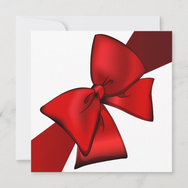 Einladung Red Bow (Vorderseite)