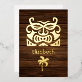 Einladung rustikaler Tropischer Brautparty