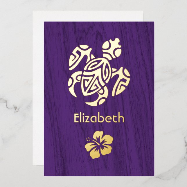 Einladung rustikaler Tropischer Brautparty (Vorderseite/Rückseite)