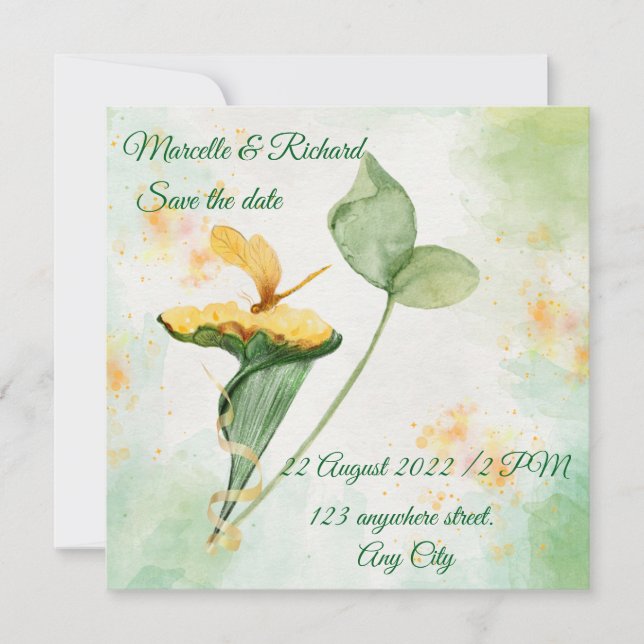 Einladung Save the Date (Vorderseite)