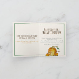 Einladung: Segen zur Ernte von Kürbissen Einladung