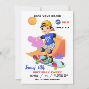 Einladung Skatepark-Junge