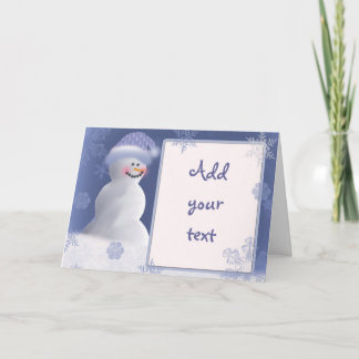 Einladung Snowman / Grußkarte