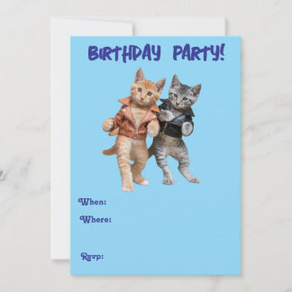 Einladung Tabby Birthday