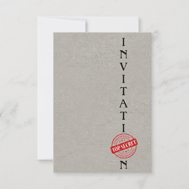 Einladung Top Secret Corporate (Vorderseite)