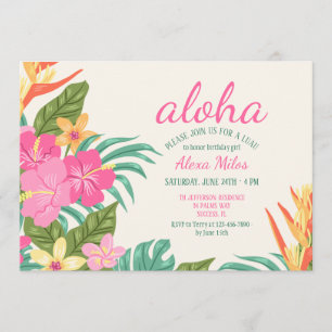 Einladung tropischer Blume