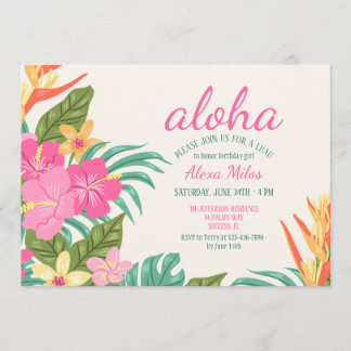 Einladung tropischer Blume