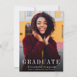 Einladung und Ankündigung von Foto Abschluss