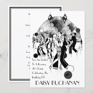 Einladung Vintag Art Deco aus den 20er Jahren