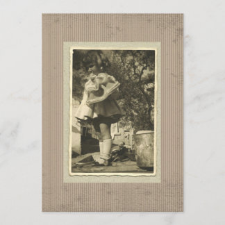 Einladung Vintag Retro-Foto
