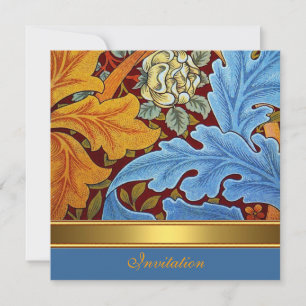 Einladung Vintage Viktorianisch William Morris Flo