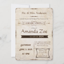 Einladung Vintager Abschluss/Ankündigung