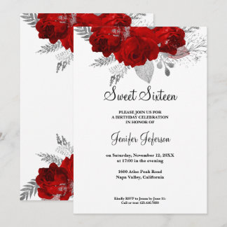 Einladung von 16 . Geburtstag