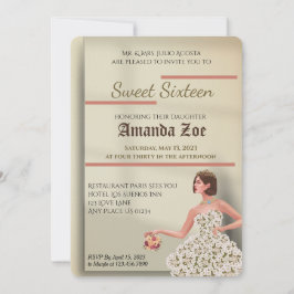 Einladung von 16 . Geburtstag