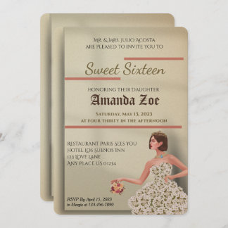 Einladung von 16 . Geburtstag