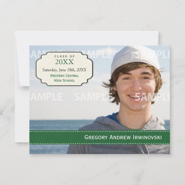 Einladung von Abschluss Ribbon (Vorderseite)