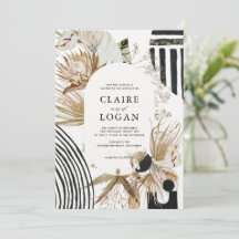 Einladung von abstrakt Boho