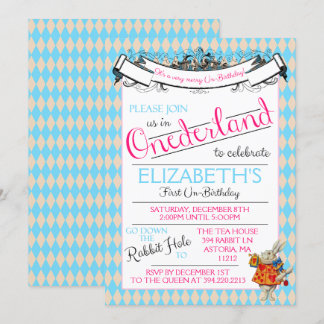 Einladung von Alice in Onederland zum ersten Gebur