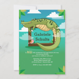 Einladung von Alligatorrahmen
