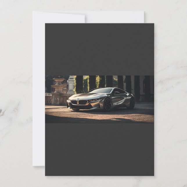 Einladung von Aluminium-Rennwagen (Vorderseite)