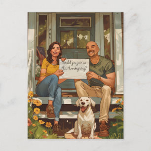 Einladung von American Family Erntedank Postkarte