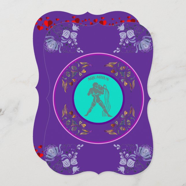 Einladung von Aquarius (Vorne/Hinten)