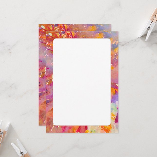 Einladung von Autumnal Bright (Vorderseite/Rückseite Beispiel)