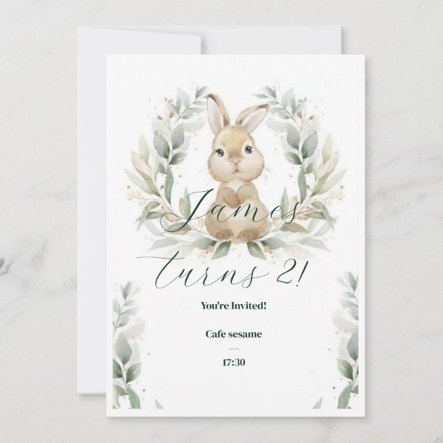 Einladung von Baby Birthday (Vorderseite)