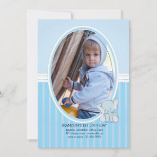 Einladung von Baby Elephant Foto