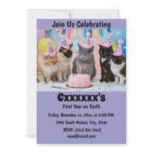 Einladung von Baby First Birthday