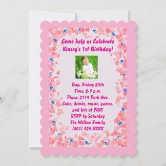 Einladung von Baby Girl Birthday