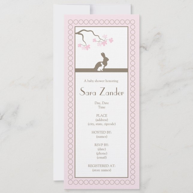 Einladung von Baby Girl Duwer (Vorderseite)